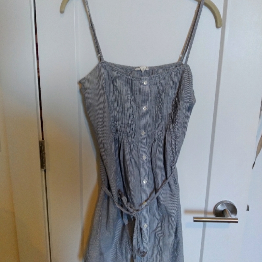 Short Striped Spaghetti Strap Dress
